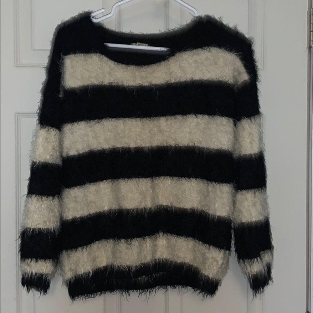 Black and white sweater